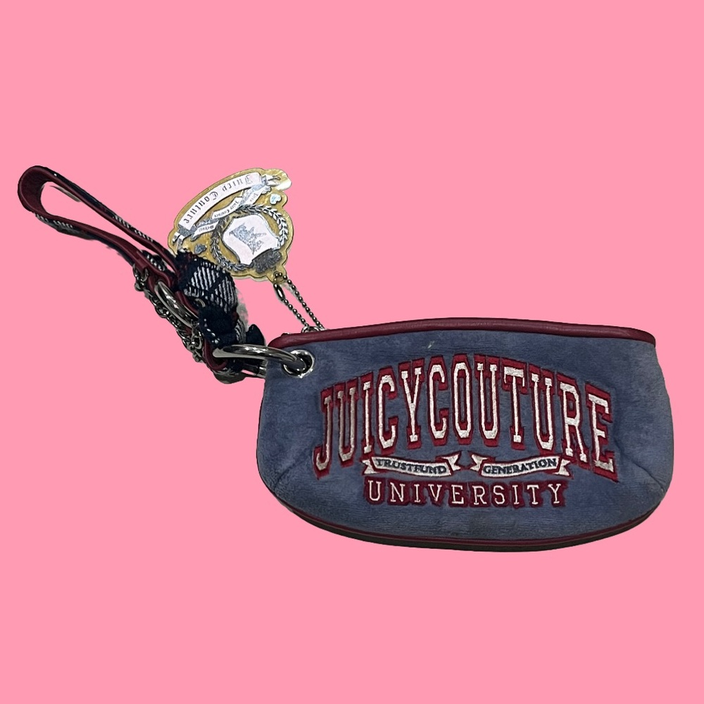 SOLD Juicy Couture Trust Fund Generation University Wristlet - Picture 2 of 5